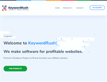 Tablet Screenshot of keywordrush.com